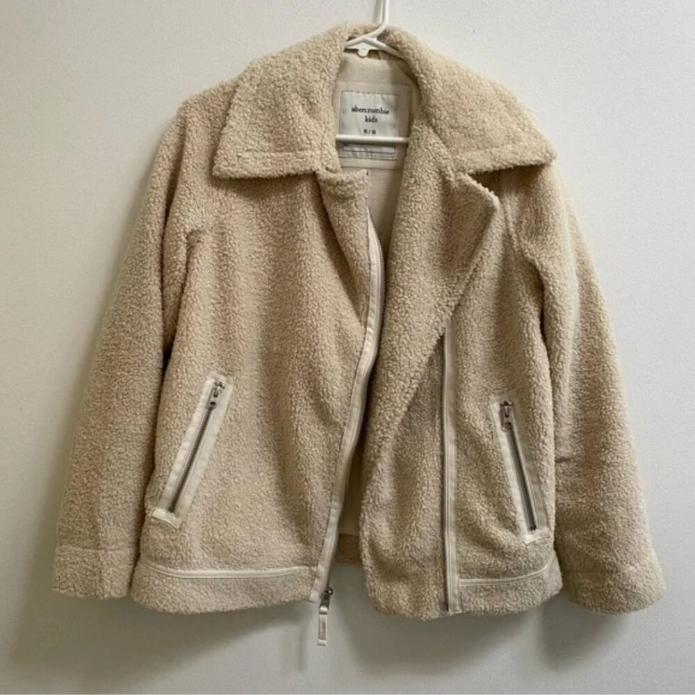 Abercrombie Girls Sherpa Moto Jacket 15 / 16